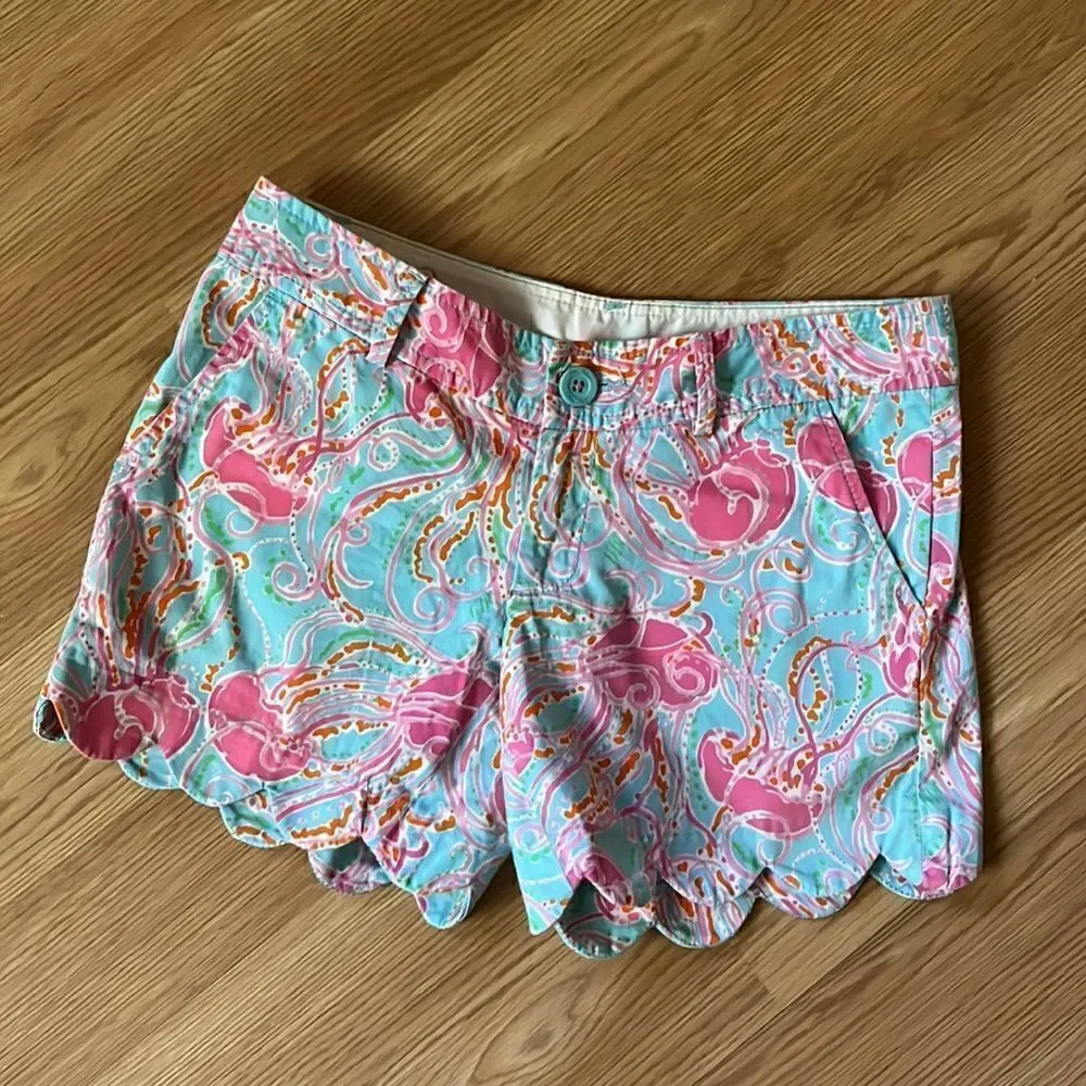 Lily Pulitzer NWOT Buttercup Shorts In Jellies Be Jammin Print Size 00